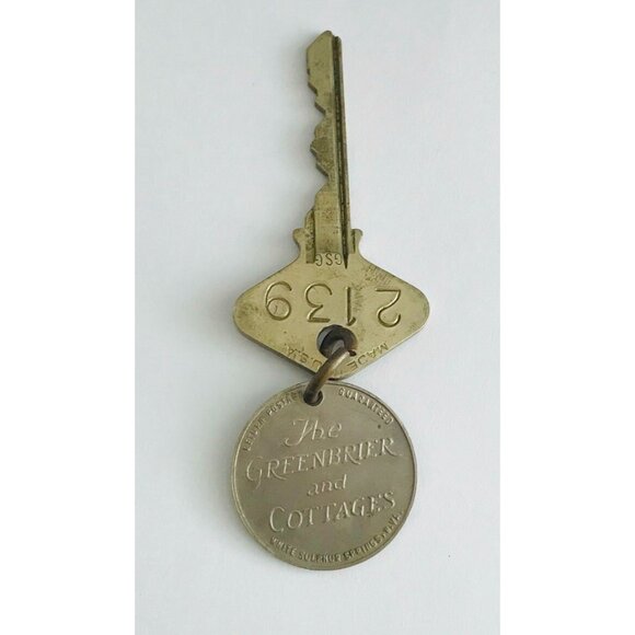 Rare The Greenbriar and Cottages White Sulpher Springs WV Hotel Key & Fob USA - Picture 1 of 4